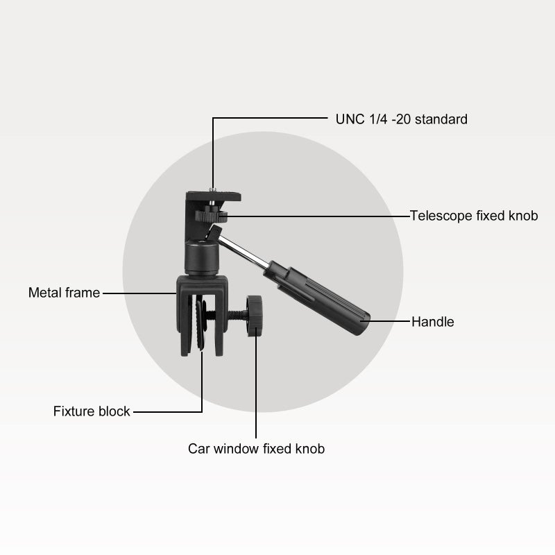 SVBONY SV126 Car Window Mount Adjustable Vehicle Clamp Mount Compact for Spotting Scope Monocular Binocular Telescope SLR Camera with Mounting Thread - Image 3